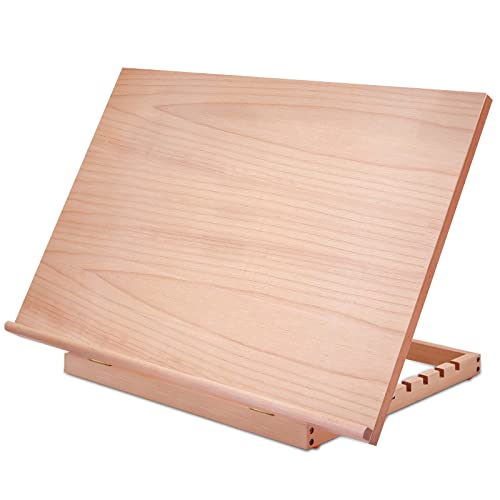 Miratuso Large Drawing & Sketching Board, Art Tabletop Easel Painting Easel | 24.8" L x 16.5" W (A2), 6 Adjustable Angles, Foldable, Portable Multiple Use, Gift for Artists, Children, Beginners & Student - style: A2