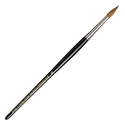 da Vinci Watercolor Series 10 Maestro Paint Brush, Round Kolinsky Red Sable, Size 9 - size: Size 9, style: Round Series 10