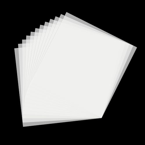 12 Pack 10 mil Mylar Sheet, 12 X 12 Inch Translucent Blank Stencil Paper for Cricut Crafts Laser Cutting, Stencil Sheets Used for Making Letter Stencils, Flower Stencils, Star Wall Stencil - size: 10 mil, 12" x 12”-12Pack