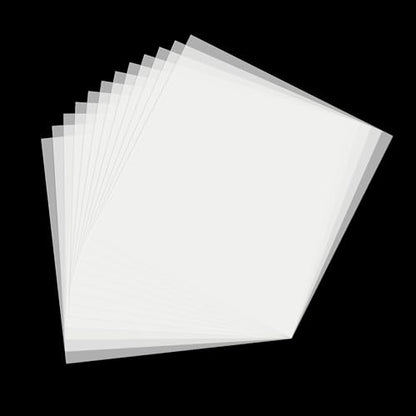 12 Pack 10 mil Mylar Sheet, 12 X 12 Inch Translucent Blank Stencil Paper for Cricut Crafts Laser Cutting, Stencil Sheets Used for Making Letter Stencils, Flower Stencils, Star Wall Stencil - size: 10 mil, 12" x 12”-12Pack