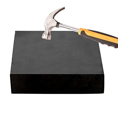 CHENTEC Rubber Bench Block Jeweler's Rubber Bench Block Rubber Stamping Block 4"x4" (10CM x 10CM) - color: Rubber Block, size: 4" x 4"(10cmx10cm)