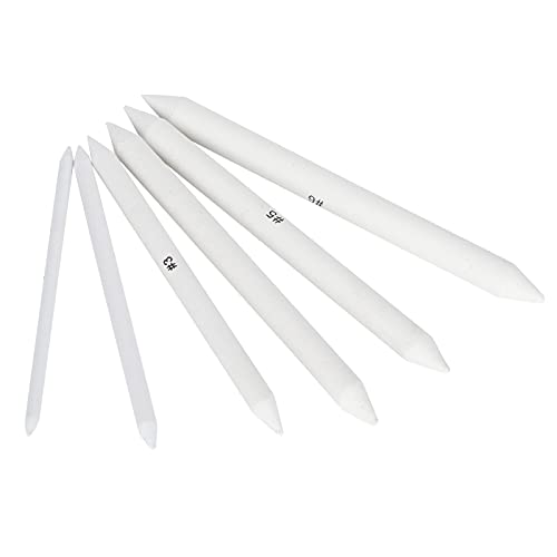 SUNGOOYUE Shading Tools for Drawing, Paper Blending Stumps and Tortillions Set, 6pcs Art Blender for Sketch Doodle Shading, Drawing Pencils Tool for Artists Students