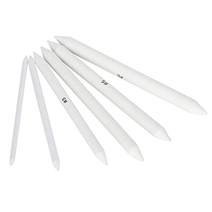 SUNGOOYUE Shading Tools for Drawing, Paper Blending Stumps and Tortillions Set, 6pcs Art Blender for Sketch Doodle Shading, Drawing Pencils Tool for Artists Students