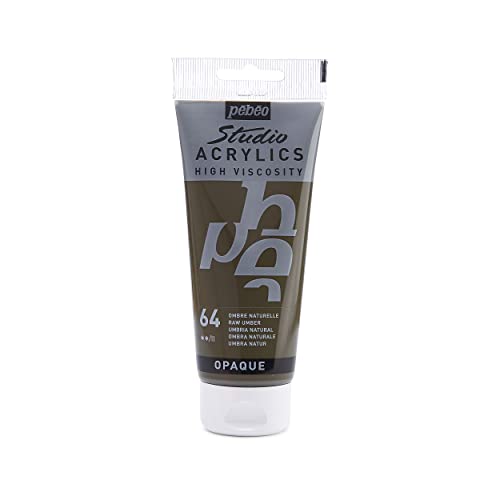 Pebeo - Acrylic Fine Studio Acrylics - Raw Umber - Raw Umber 100ml/3.38oz - color: Raw Umber