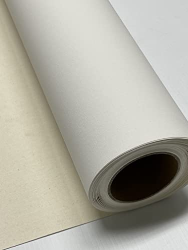 4U Media&Displays 54"x100ft.roll UV Printing Inkjet Art Canvas Roll 55% Poly-45% Cotton White Matte-Finish Printable Canvas - size: UV Canvas 54"