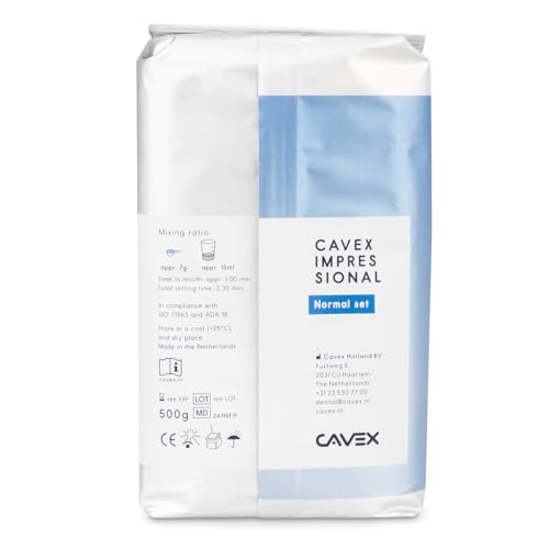 Cavex Impressional Alginate Impression Material, Normal Set, 500 Grams