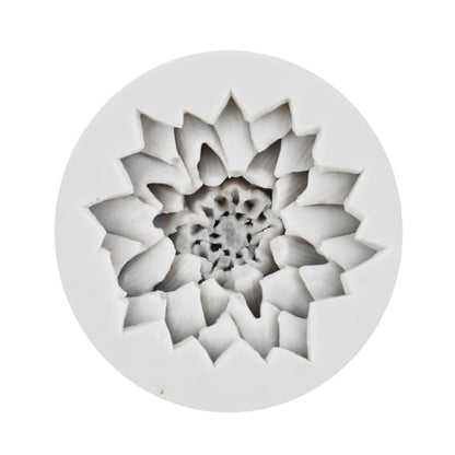 Flower Polymer Clay Mold Chrysanthemum Flower Silicone Molds for DIY Crafts Epoxy Resin Casting Air Dry Clay Plaster Jewelry Making - color: Style C