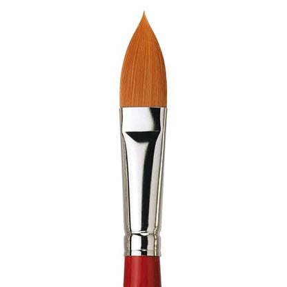 da Vinci Watercolor Series 5584 CosmoTop Spin Paint Brush, Pointed Oval Synthetic with Red Handle, Size 20 - size: Size 20, style: Pointed Oval
