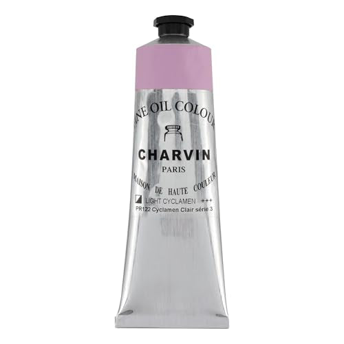 Charvin Extra Fine Oil Paint 150 mL Tube Cyclamen Light – Professional Artist Oil Color, Archival Quality, Smooth Finish, Nature-Inspired Tone - color: Cyclamen Light