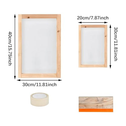 4X Screen Printing Kit Screen Printing Toolkit Easy to Use Silkscreen Printing Machine for T-Shirt Tablecloth Beginners