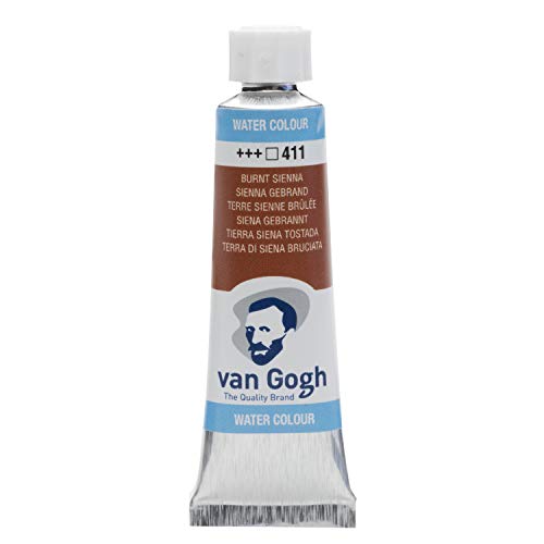 Van Gogh Watercolor Paint, 10ml Tube, Burnt Sienna 411