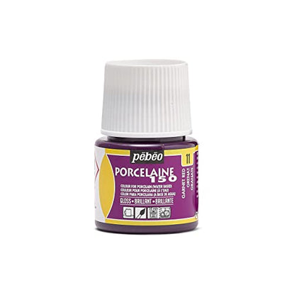 Pebeo 024-011 Porcelaine 150, China Paint, 45 ml Bottle - Garnet Red - color: Garnet Red, size: 1.52 Fl Oz (Pack of 1)