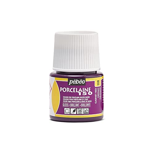 Pebeo 024-011 Porcelaine 150, China Paint, 45 ml Bottle - Garnet Red - color: Garnet Red, size: 1.52 Fl Oz (Pack of 1)