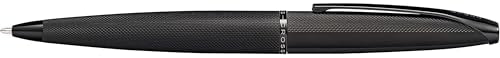 Cross ATX Brushed Black Stainless Steel Fine Nib Fountain Pen - Refillable Pen for Smooth Writing - Black Ink - Comfortable Grip - Long-Lasting - Professional Office Supplies - color: Brushed Black, style: Extra Fine Nib