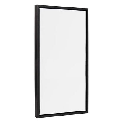 Kate and Laurel Sylvie Blank Framed Canvas Wall Art; 14x26.5 Black; Modern Empty Canvas for Paint-Your-Own Art; Ready to Paint Premium Canvas Already Framed - color: Sylvie Black