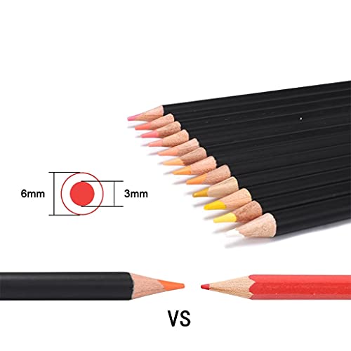 72 Pcs Professional Oil Colored Pencils Set Artist Painting Sketching Drawing Art Supplies