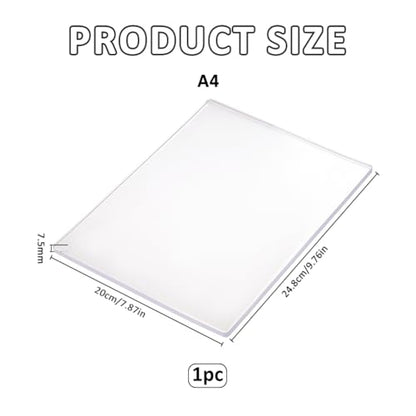 SUPERFINDINGS 24.8x20cm Gel Press Monoprinting Plate Clear Gel Monoprinting Plate Reusable Gels Printing Plates Printmaking Supplies for Card Making Arts and Crafts Scrapbooking and Journaling - size: 9.76"x7.87"