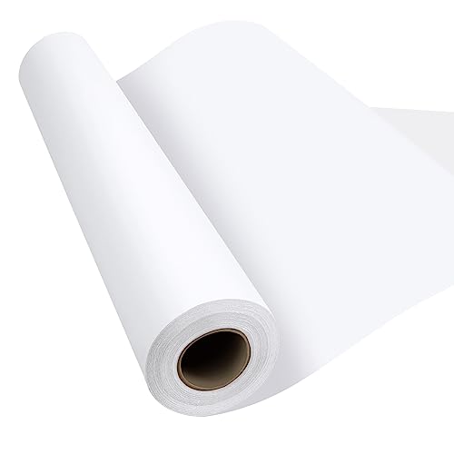 Phinus Craft Paper Roll 15''×354'', Industrial-Grade Kraft Paper Roll, White Easel Paper Roll for Kids for Moving, Gift Wrapping, Wall Art, Tab - size: 15"×354"