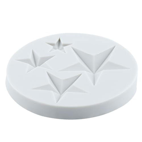 Star Polymer Clay Mold Five Pointed Star Silicone Molds for DIY Crafts Air Dry Plaster Polymer Clay Epoxy Resin Casting Jewelry Making - color: Style B