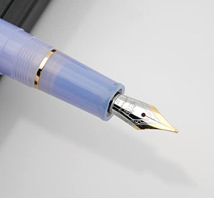 JINHAO 82 Fountain Pen with Gold Clip (F Nib 0.5mm, Transparent Violet) - color: Transparent Violet