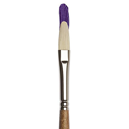 Winsor & Newton Artists' Oil Synthetic Brush, Filbert #4 - style: Filbert #4