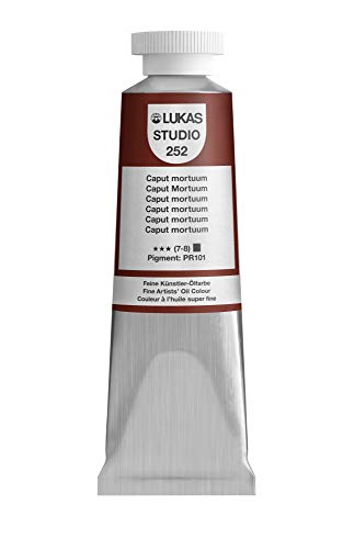 Lukas Studio Artist Oil Color Paints - High-pigment oil paint made with natural binder for artist, painting, & more! - [Caput Mortuum - 37 mL] - color: Caput Mortuum, size: 1.3 Fl Oz (Pack of 1)