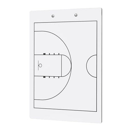Basketball White Dry Erase Coaches Clipboard | Double-Side Basketball Coaching Whiteboard with Marker