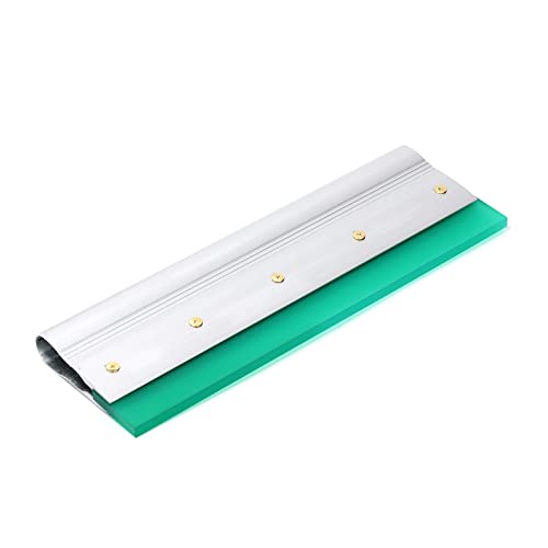 14 Inch Screen Printing Ink Squeegee with Aluminum Handle, 75 Durometer, Flat Squeegee for DIY Hand Printing, Flat Patterns - size: 14 inch