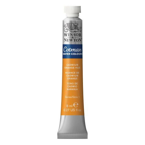 Winsor & Newton Cotman Watercolor Paint, 8ml (0.27-oz) Tube, Cadmium Orange Hue - color: Cadmium Orange Hue, style: 0.27-oz Tube