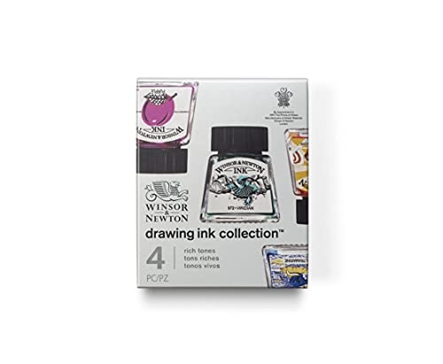 Winsor & Newton Collection Drawing Ink Set, Set of 4, Rich Tones - style: Rich Tones