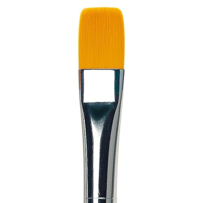 da Vinci Series 354R Primo Synthetic Flat Brush, Size 16. (354R-16) - color: Red, style: Flat Synthetic