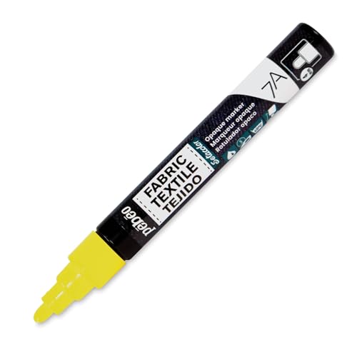 Pebeo 7A Marter Fabric Marker, 4 mm, Yellow - color: Yellow