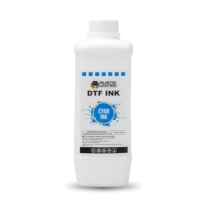 Premium Cyan DTF Ink Refill 1L / 34oz for Heat Transfer Printing, Compatible with Epson ET-8550, L1800, XP-15000, R1390, R2400, I3200, L800, P400, P800 Printers - color: Cyan, size: 1000ml