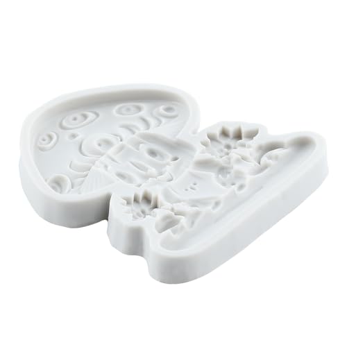 Cartoon Mushroom Silicone Resin Molds Mushroom Polymer Clay Mold for DIY Crafts Epoxy Resin Casting Air Dry Polymer Clay Plaster Jewelry Making - color: Style E