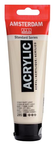 Amsterdam Standard Series Acrylic Tube 120ml Titanium Buff Light 289 (17092892) - color: Titanium Buff Light, size: 4.05 Fl Oz (Pack of 1)