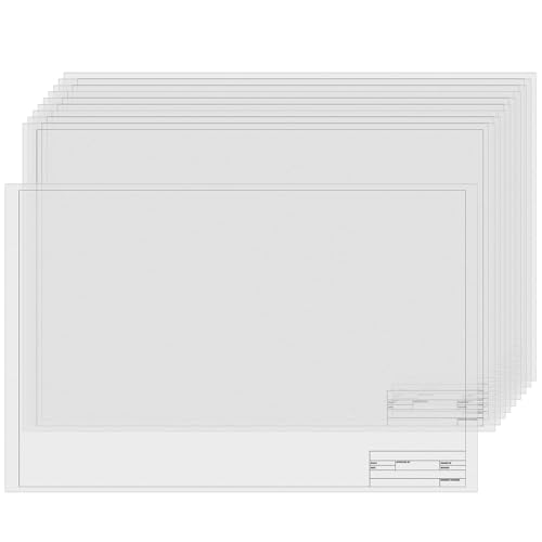 Tatuo 15 Sheets Architectural Vellum Paper 11 x 17 Inch Drafting Vellum Tracing Sheets Semi Translucent Drafting Paper Rag with Border and Title Block for Drawing Sketching Architecture Building - size: 11 x 17 Inch