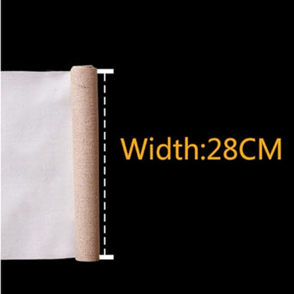 Linen Blend Canvas Roll Primed Blank 1m for Oil Painting 28-88cm Width(Width 28cm) - color: Width 28cm