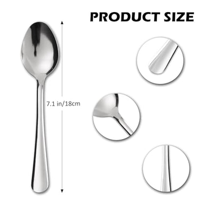 36 PCS Dinner Spoons Set - Windsor Stainless Steel Dinner Spoon 7.1 Inch with Dishwasher Safe Dessert Spoons,Metal Dessert Spoon, Silverware for Home,Kitchen or Restaurant - size: 36-piece Dinner Spoon