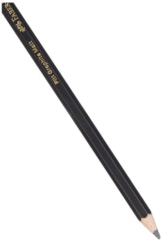 Faber-Castell Art & Graphic Pitt Graphite Matt Pencil, Matt Graphite, 4B, For Art, Craft, Drawing, Sketching, Home, School, University, Colouring - style: 4B