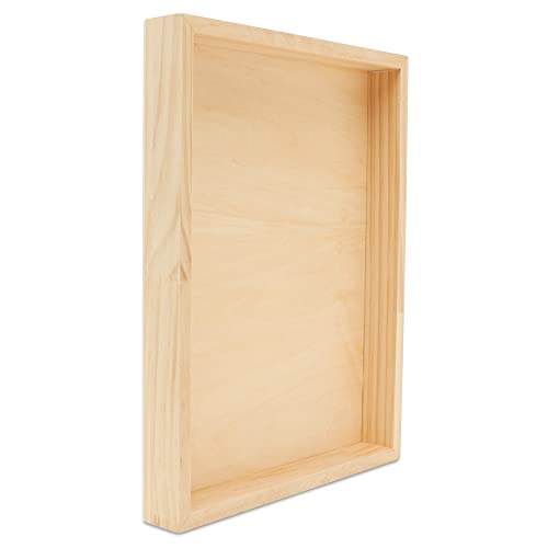 Birch Painting Panel 11 x 14 x 1-1/2-inch, Pack of 6 Wood Canvas Boards for Painting, Blank Signs for Crafts, by Woodpeckers - size: 11 x 14 x 1-1/2 inch