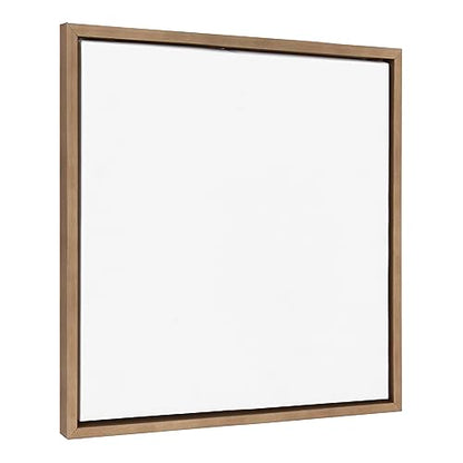 Kate and Laurel Sylvie Blank Framed Canvas Wall Art, 23x33 Bright Gold, Modern Empty Canvas for Paint-Your-Own Art, Premium Canvas Already Framed - color: Gold, size: 22"L x 22"W