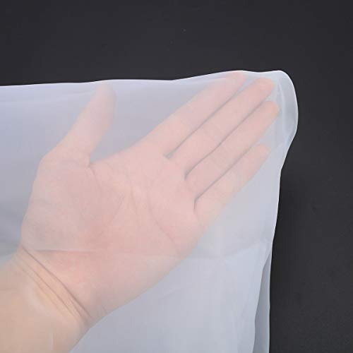 1 Yard 60 Mesh 50Inches Width Silk Screen Fabric (60Mesh (24T) White)