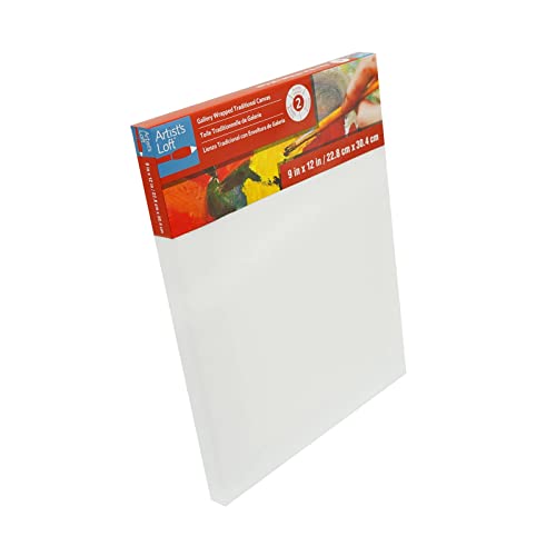 Artist's Loft Level 2 Gallery Wrapped Traditional Canvas, 12 Pack - size: 9 x 12