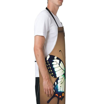Cartoon heart sun Heavy Duty Waterproof Apron with Pockets for AdultsResistant Grilling, Gardening, Painting - color: Cute Little Butterfly