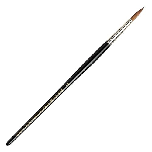 da Vinci Watercolor Series 10 Maestro Paint Brush, Round Kolinsky Red Sable, Size 7 - size: Size 7, style: Round Series 10