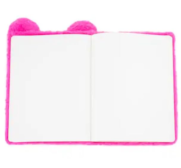 VOTUM Fuzzy Sketch Book: Personalized Artist Sketchbook: Sketching, Drawing and Creative Doodling. Notebook and Sketchbook to Draw and Journal (Bright Pink Bear) - color: Bright Pink Bear