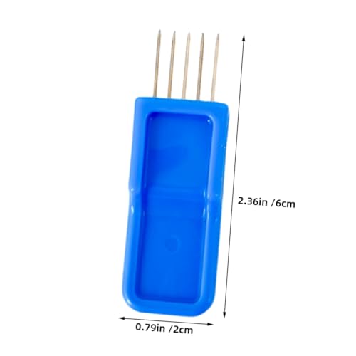 DIYEAH 2pcs Pin Texture Brush for Pottery Clay Texture Roller Kit for Adults Ceramic Scoring Tool Needle Set Clay Detailing Tool for Sculpting