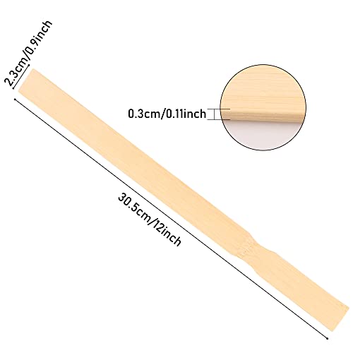 Wooden Paint Stir Sticks - Rewiss Paint Sticks 12 Inch Wood Stirrers Paddles Resin or Kids Wooden Craft Sticks, Garden and Library Markers(Pack of 50) - size: 12 inch(50pcs)