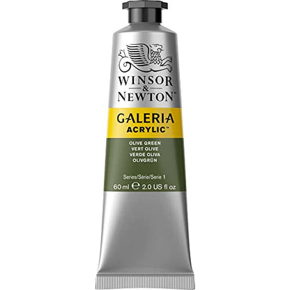 Winsor & Newton Galeria Acrylic Color, 60ml (2-oz) Tube, Olive Green - color: Olive Green, style: 2-oz Tube