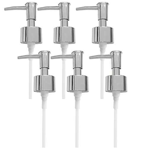 Silver Dispenser Pump for Soap Pump Bottle Resin Mold,Large Jar Bottle Mold Soap and Lotion Replacement Dispenser Pump for Kitchen, Bathroom Home Decor - color: Silver Pump